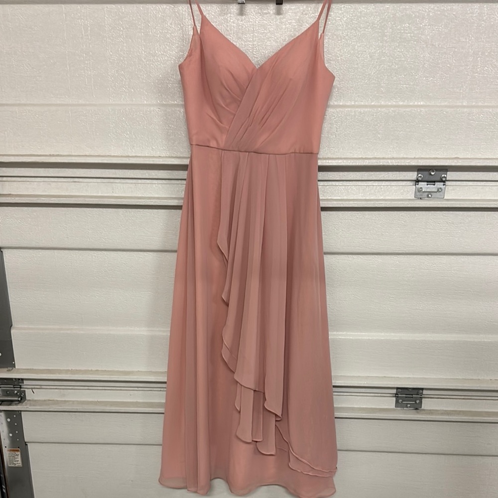 Elegant Pink Sleeveless Dress